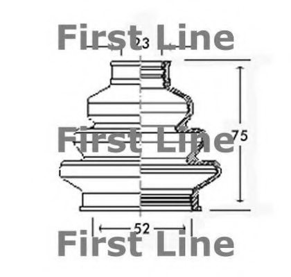 FIRST LINE FCB2540 Bellow, driveshaft